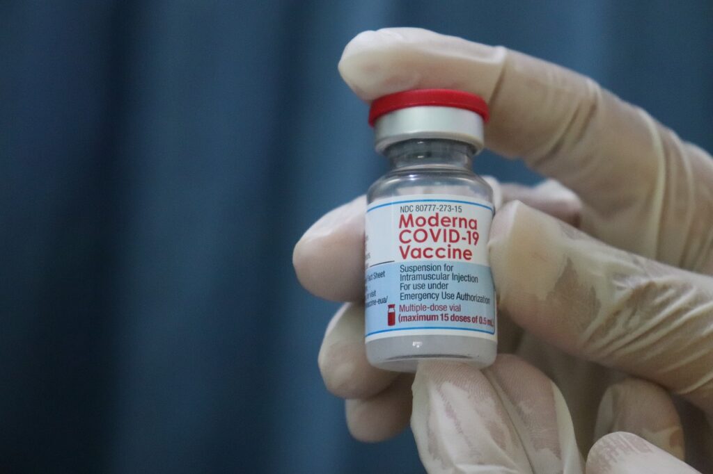 Image d'un flacon de vaccin contre le covid19